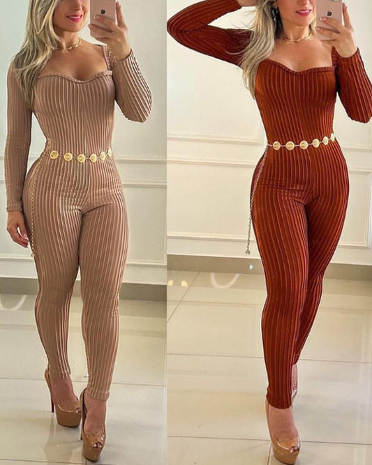 Textured Muscle Jumpsuit