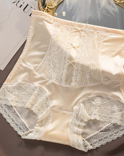 High-Waisted. Seamless Lace Panties