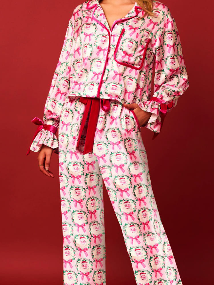 Lightweight Winter Christmas Pajama Set