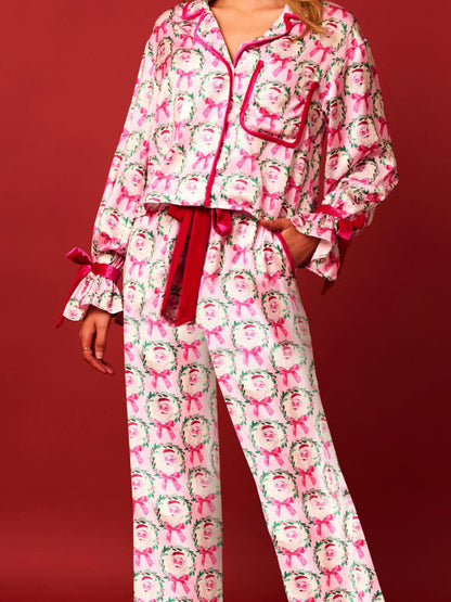 Lightweight Winter Christmas Pajama Set