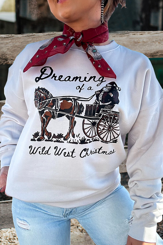 Horseback Santa Sweatshirt