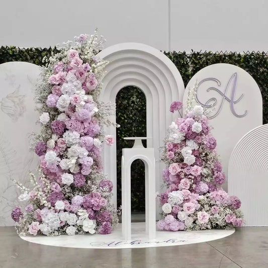 Joanna : New Wedding Party Background Floral Arch Decoration