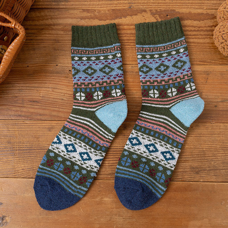 Casual Ethnic Style Mid-calf Socks Cotton Socks