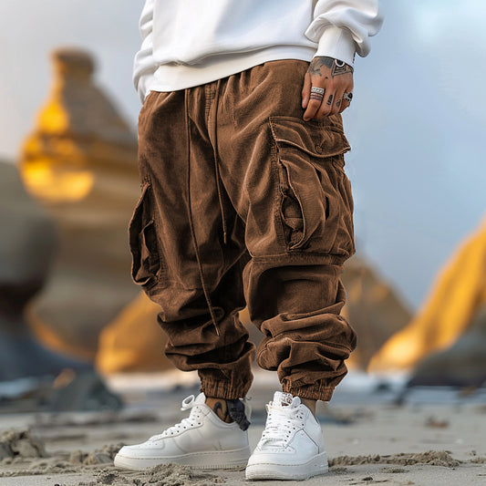 Men's Casual Pocket Design Trousers