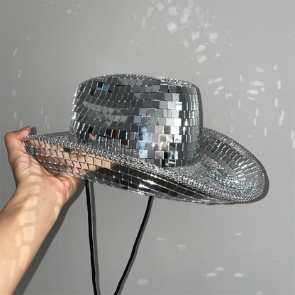 Disco Ball Cowgirl/Cowboy Hat [Buy 2 get free shipping&Box packing]