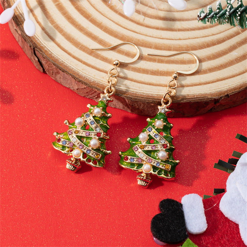 Fashion Creative Christmas Tree Earrings