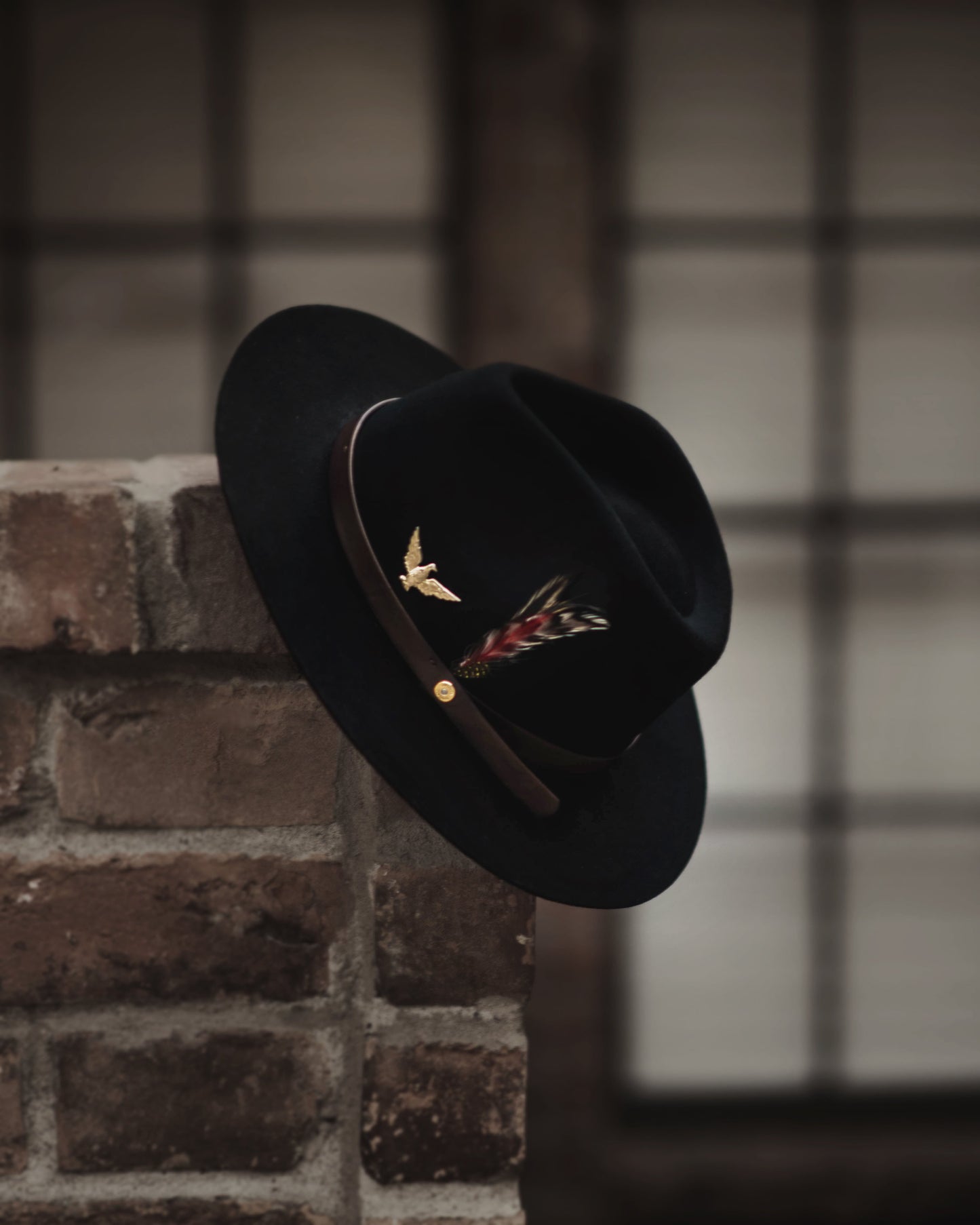 Griffin Fedora – Black [Fast shipping and box packing]