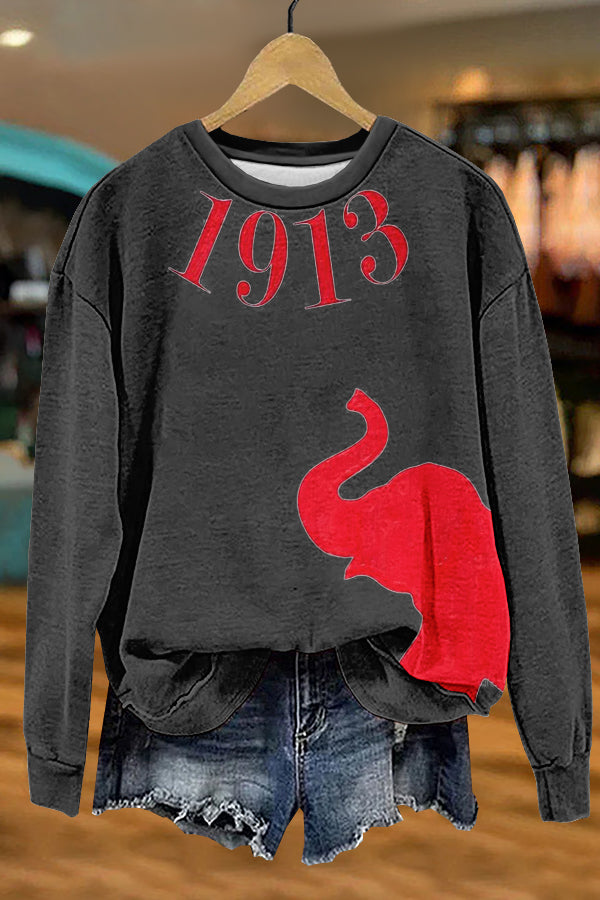 1913 Delta Sigma Theta Print Sweatshirt