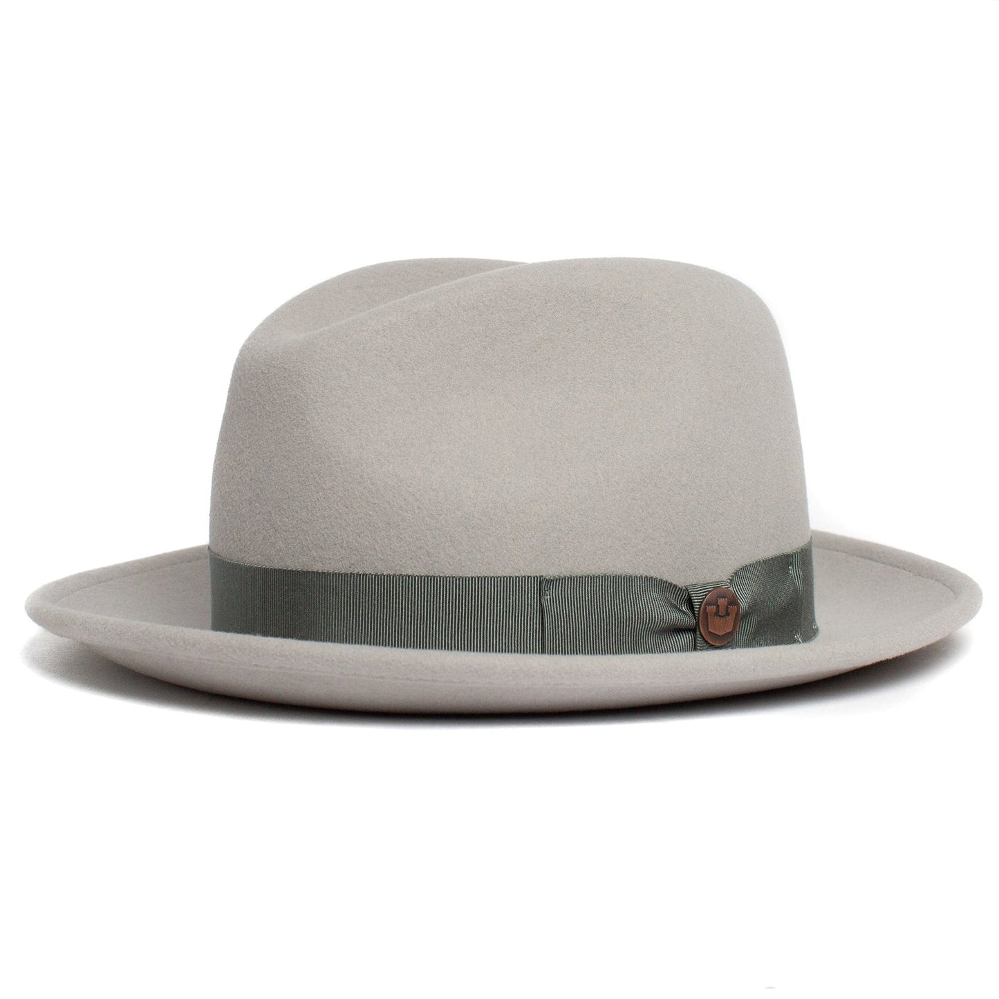 Felt Finery Series Butterfly Bow Accent Wool Fedora Hat