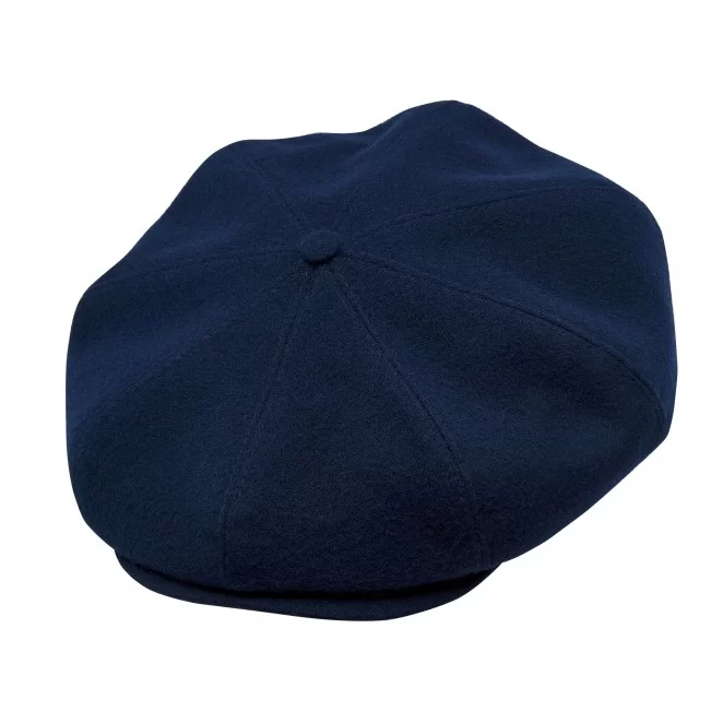 PEAKED CAPS Genuine Scottish Harris Tweed 8 Panels Man Cap Navy