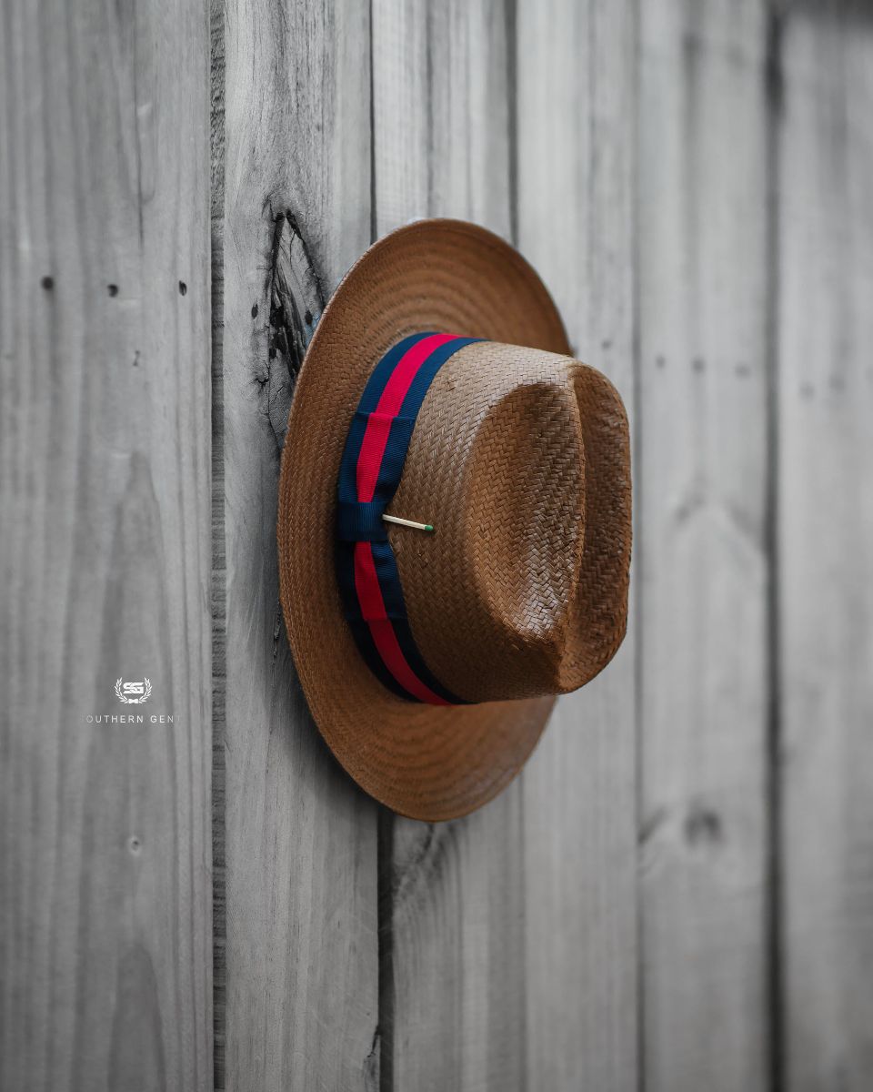 Clearance-Miller Ranch Fedora -- Patriotic Straw