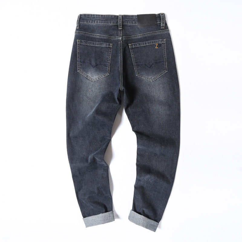 Fit Jeans With a Pieced Back Pocket