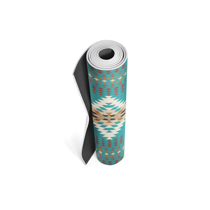 Ascend Yoga Mat Pendleton Rancho Arroyo Turquoise Mat by Yune Yoga