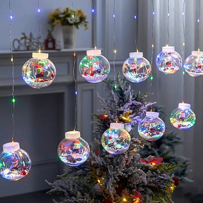 Christmas Indoor Santa Claus Decoration Light String