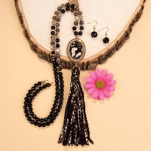 Sparkle Beaded Necklace with Pendant choice of styles