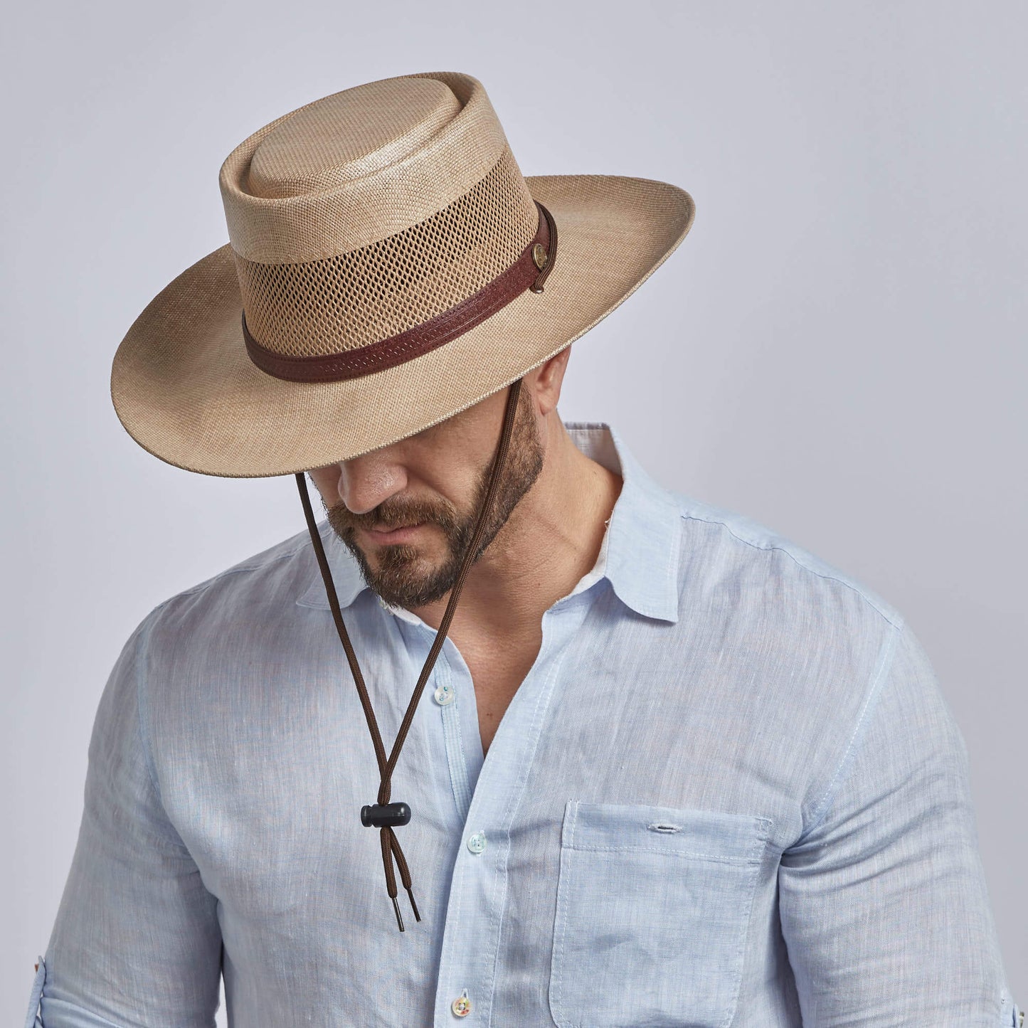 Madrid - Mens Straw Gambler Hat