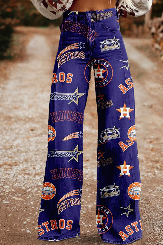 Vintage Houston Astros Wide Leg Trousers