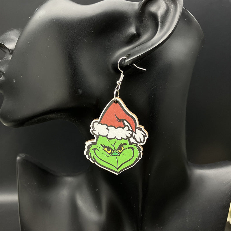 Christmas Grinch Earrings