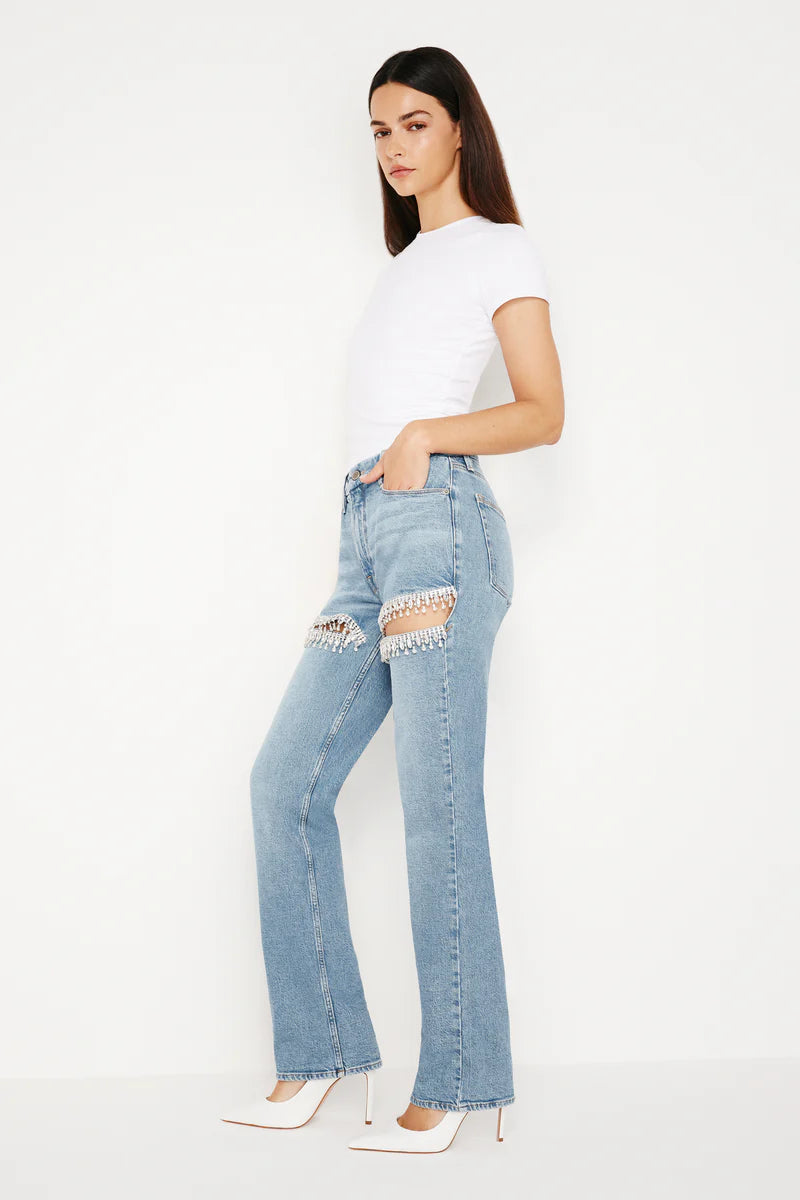 Crystal Slit Jeans