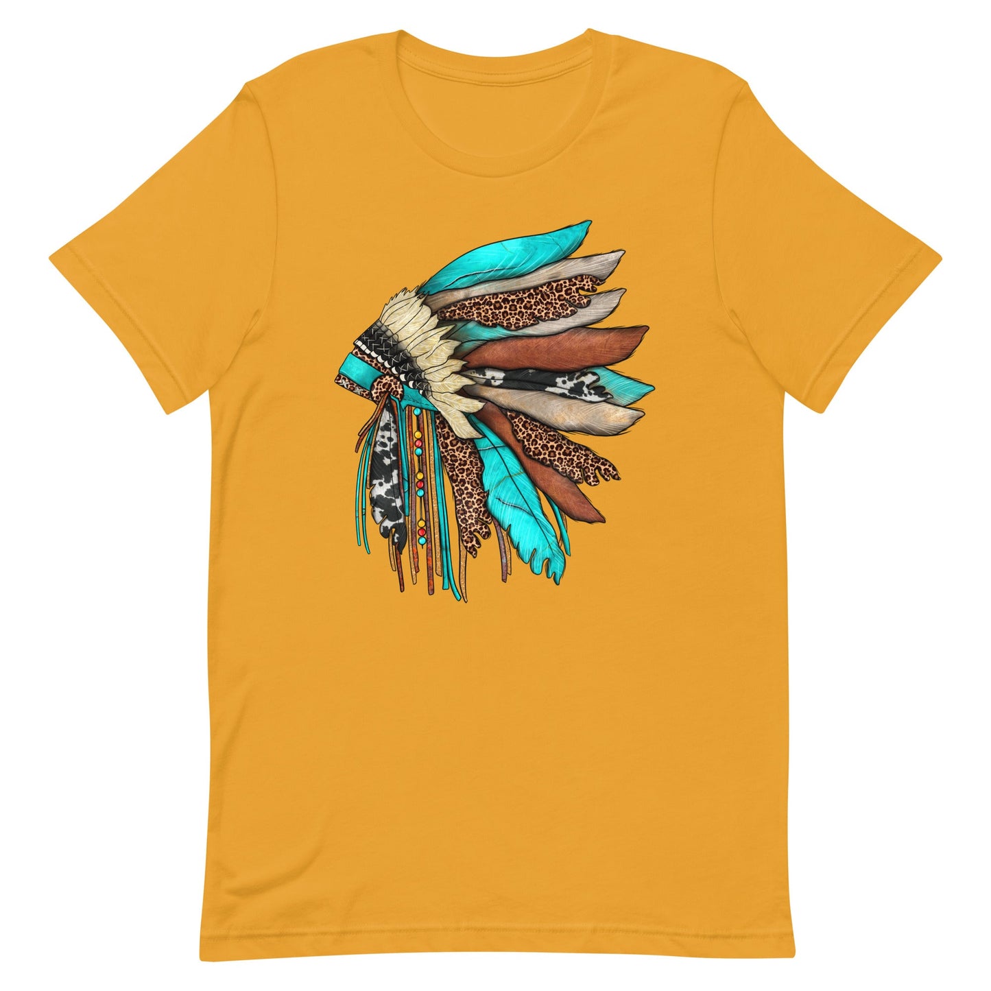 Turquoise Head Dress Unisex Tee