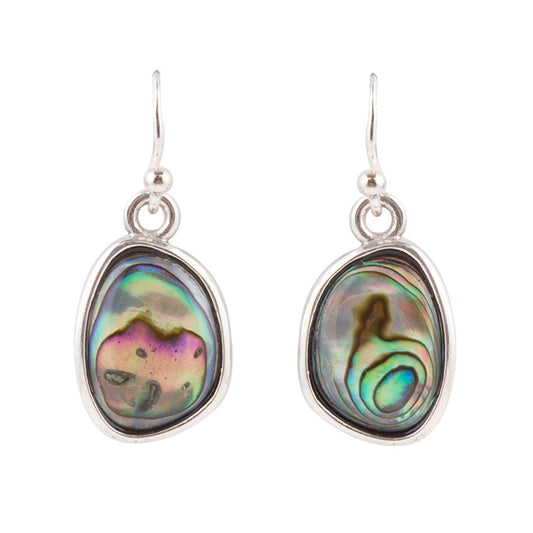 Abalone and Sterling Silver Earrings