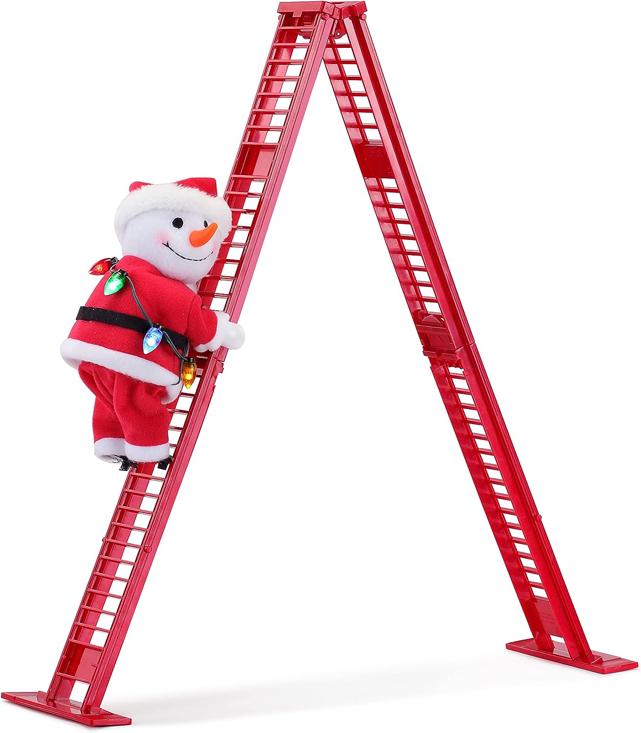 Mr. Christmas 37266 Super Climber Musical Animated Indoor Christmas Decoration, 42 Inches, Soft White Santa