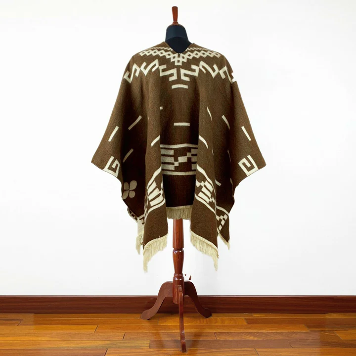 Clint Eastwood Poncho - Alpaca Wool handmade poncho from South America