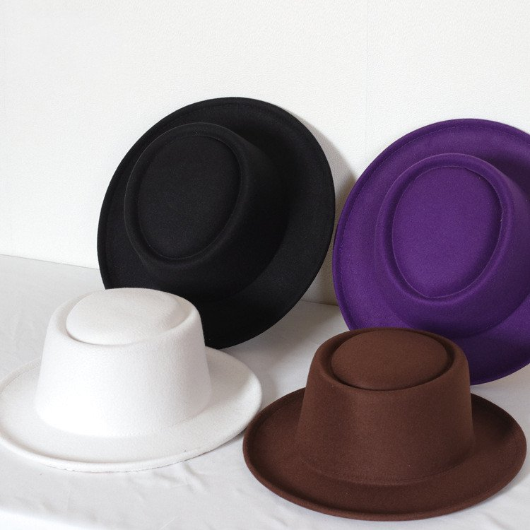 Luke Porkpie Flat Top Hat - Coffee