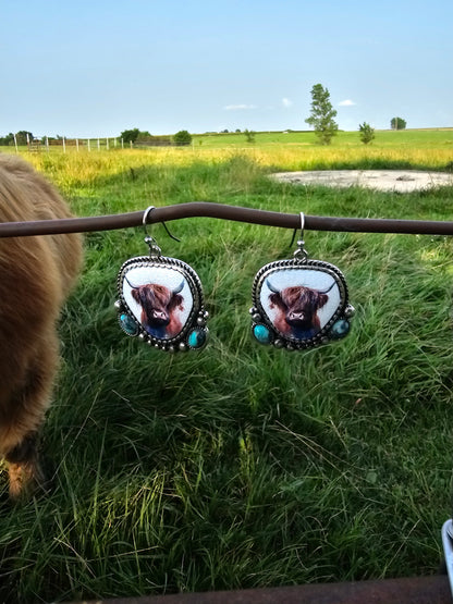 Highland Cow Earrings