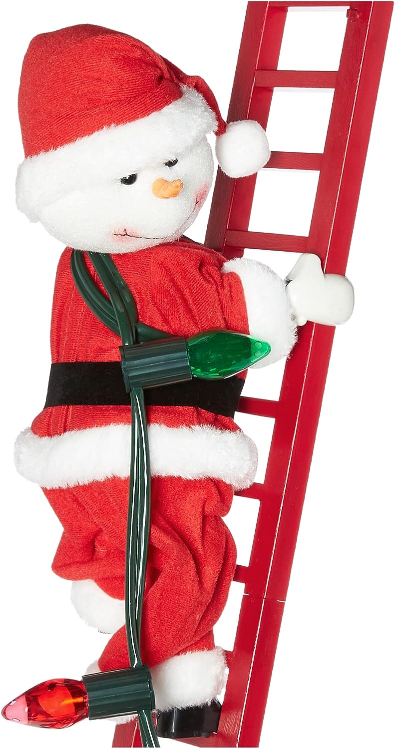 Mr. Christmas 37266 Super Climber Musical Animated Indoor Christmas Decoration, 42 Inches, Soft White Santa