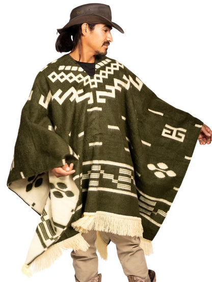 Clint Eastwood Poncho - Alpaca Wool handmade poncho from South America