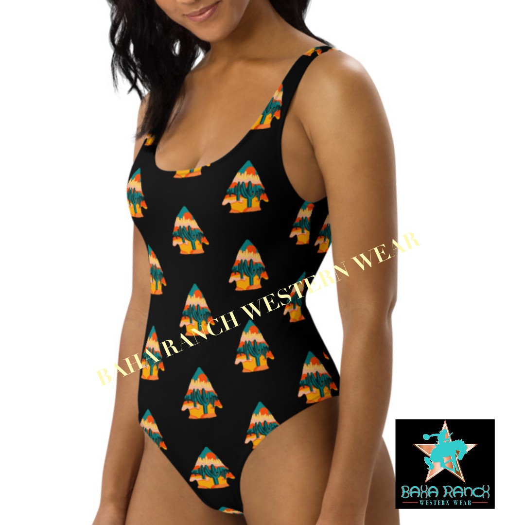 Yeehaw Desert Arrowhead One-Piece Swimsuit