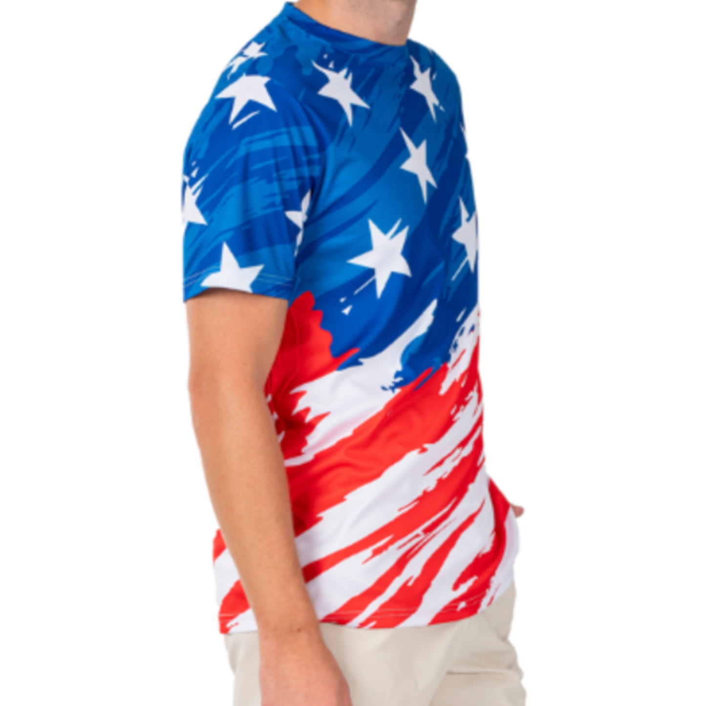 Men's Patriotic U.S.A. Quick-dry Jersey T-Shirt