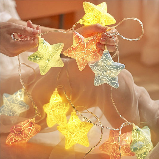 Christmas Crack Star Lights