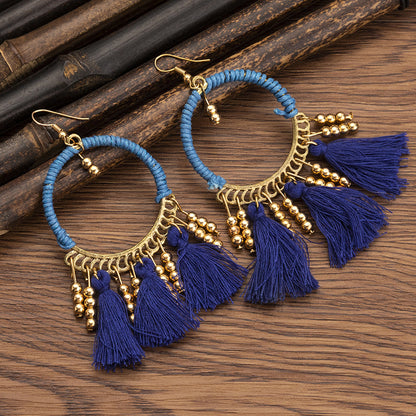 Women's Ethnic Style Tassel Earrings