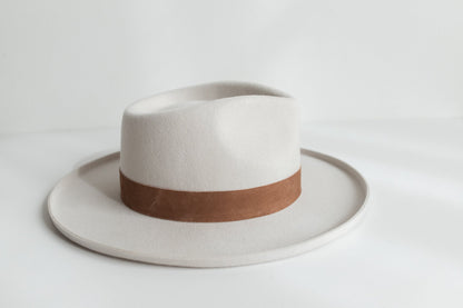 ECHO PARK FEDORA HAT C IVORY