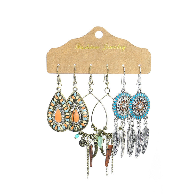 Women's Bohemian Multi-piece Set Earrings