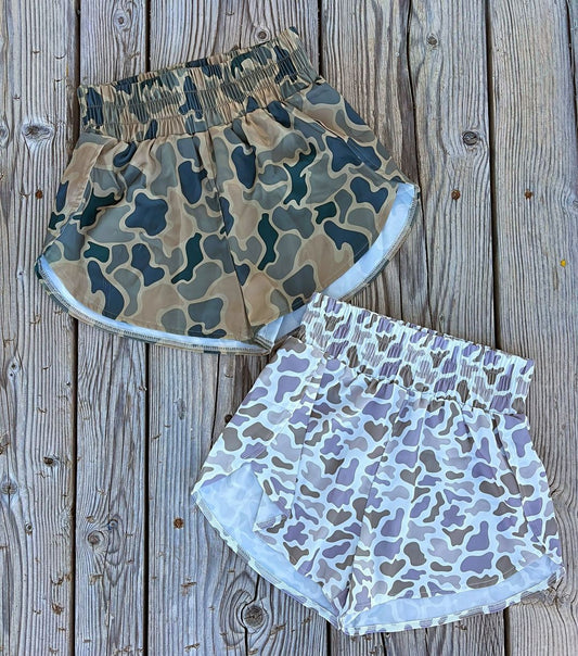 Duck Camo Shorts-Two Colors