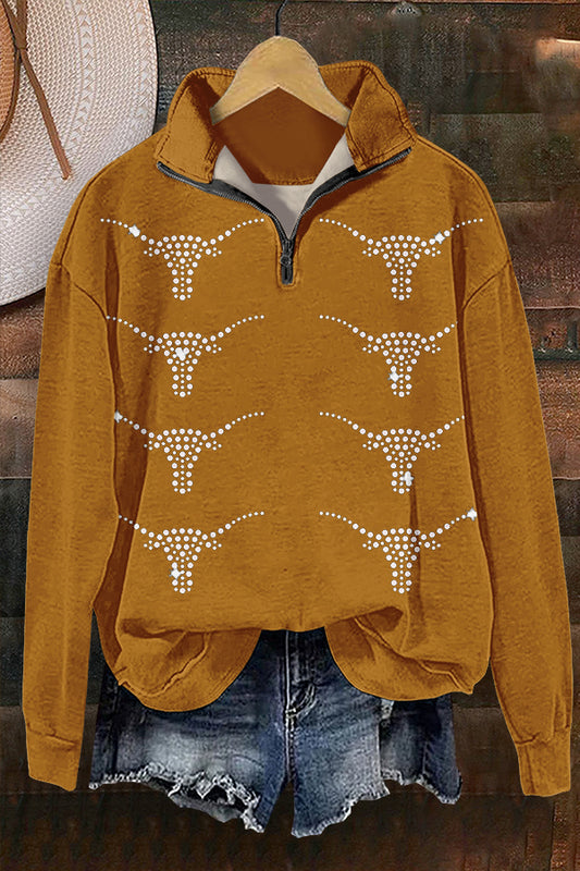 Gameday Longhorns Print Sweatshirt