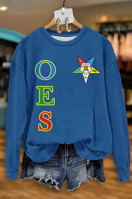 Casual OES Print Sweatshirt