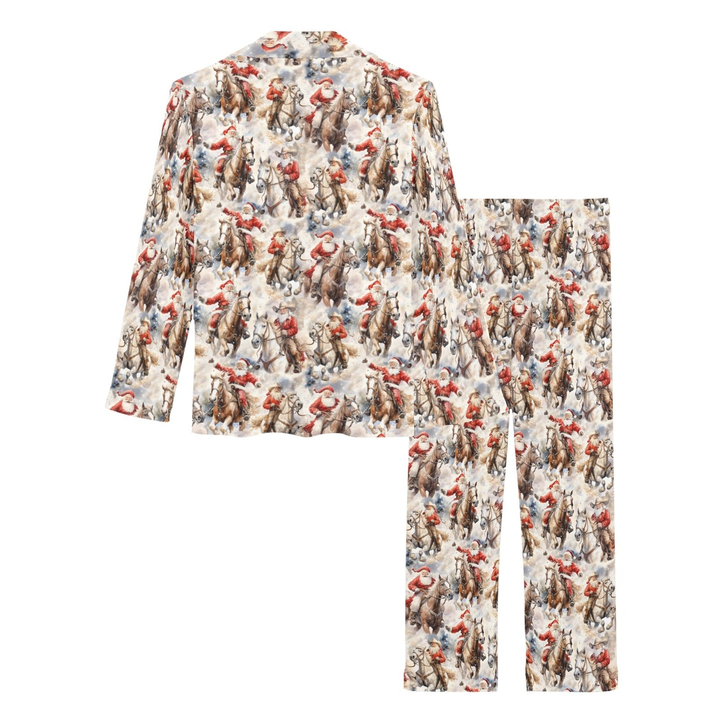 Western Santa Christmas Women's Pajama Set