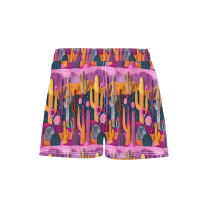 Women's Pink Cactus Beach Board Shorts