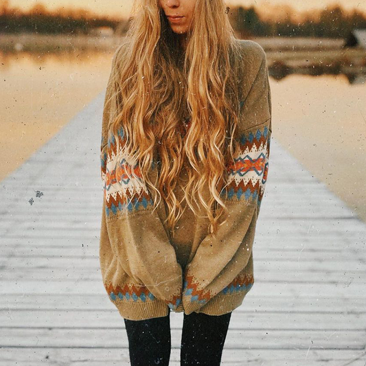 Aztec Knitted Sweater