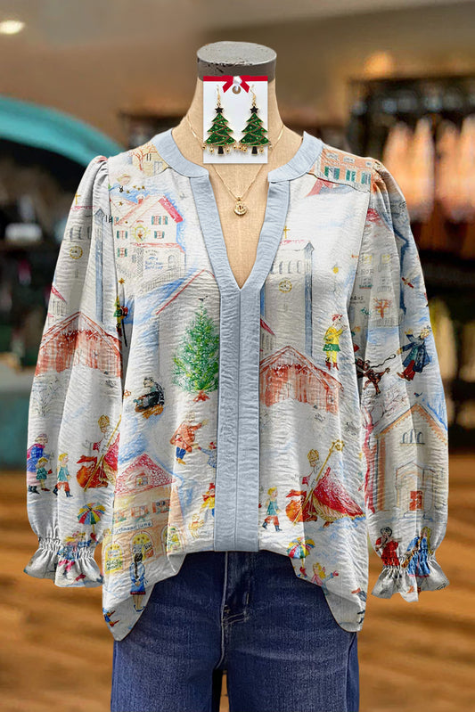 Advent Snow World Blouse