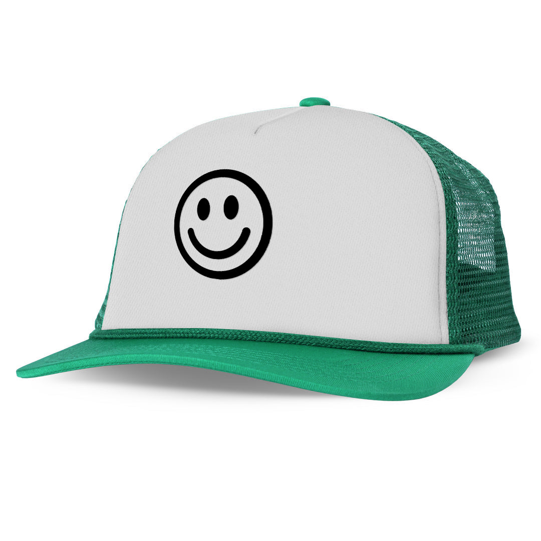 Smile Face Printed Trucker Hat