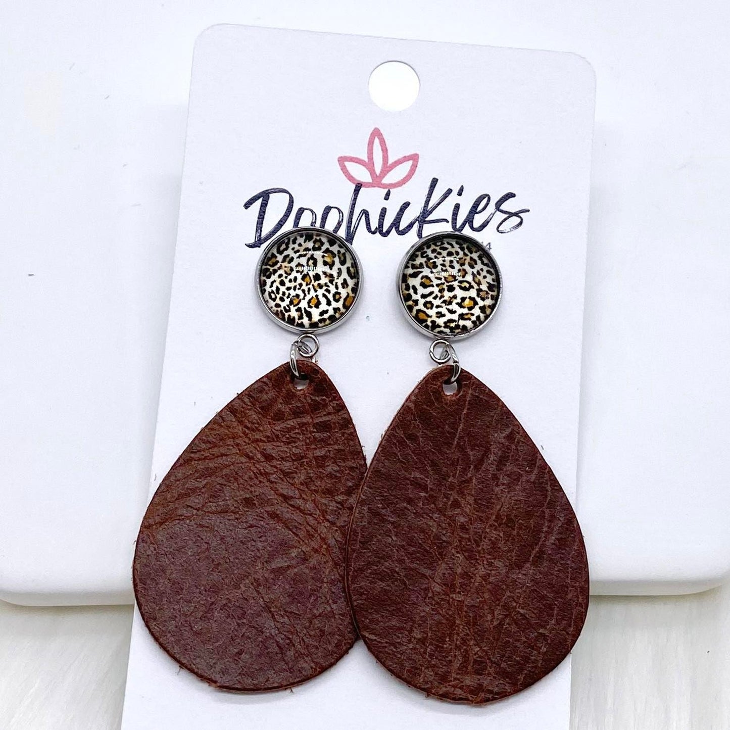 2" Cowgirl Leather Dangles - Western Earrings