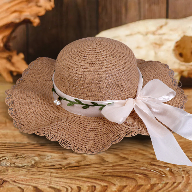 Beach Flower Bow Wave Hat