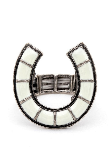 Horse Shoe Iconic Western Stretch Ring