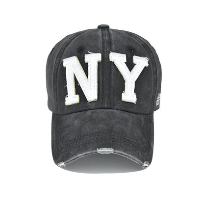 Men & Women Baseball Cap/ NY Embroidery BoneOutdoor Fitted Hat