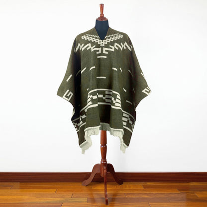 Clint Eastwood Poncho - Alpaca Wool handmade poncho from South America